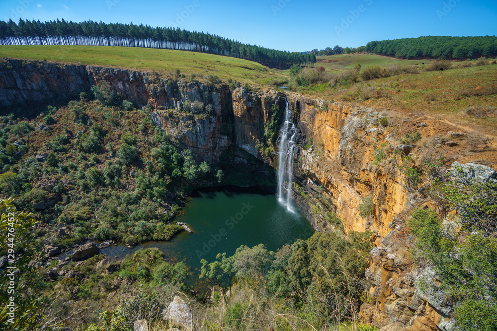 beautiful waterfall berlin falls, panorama route, mpumalanga, south africa 2 beautiful waterfall berlin falls, panorama route, mpumalanga, south africa 2