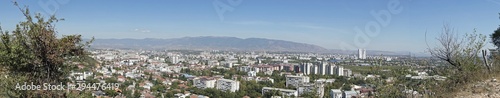 scenic view over skopje from a mountain