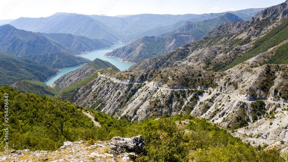Fototapeta premium beautiful kozjak lake in northern macedonia