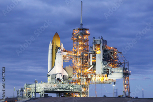 Fototapet Launch pad of the space shuttle
