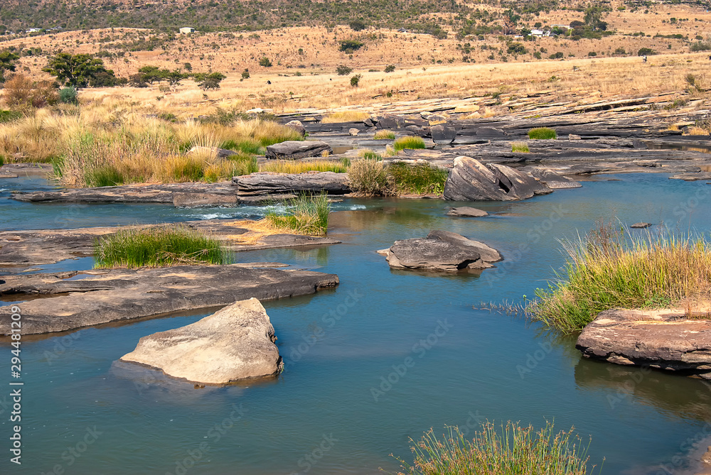 The Buffalo River near Rorke's Drift in KwaZulu Natal, South Africa