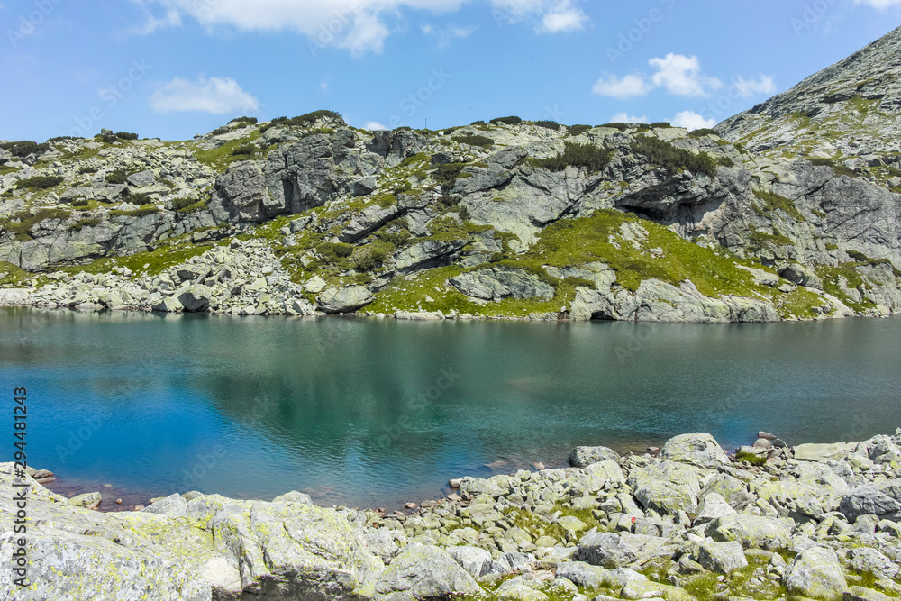 Scary (Strashnoto) Lake And Kupens peaks, Rila Mountain, Bulgaria