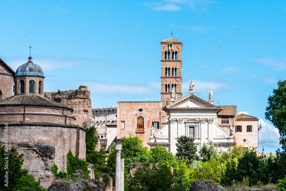 Temple of Venus and Rome at Roman Forum, Rome, Italy
