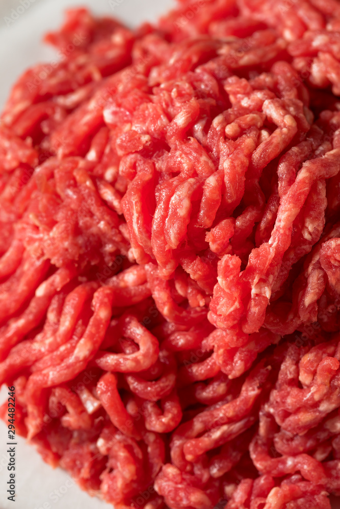 Raw Organic Red Ground Minced Beef Raw Organic Red Ground Minced Beef