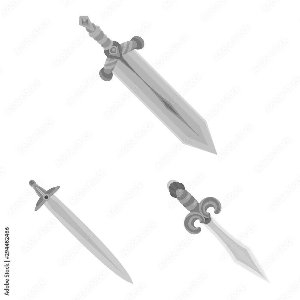 Vector design of sharp and blade symbol. Collection of sharp and dagger stock vector illustration. Vector design of sharp and blade symbol. Collection of sharp and dagger stock vector illustration.