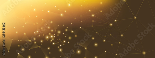 Gold Technology Elements. Data Tech. High Grid 