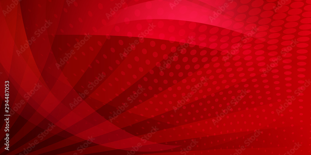 Abstract background of dots and intersecting lines in red colors - obrazy, fototapety, plakaty 
