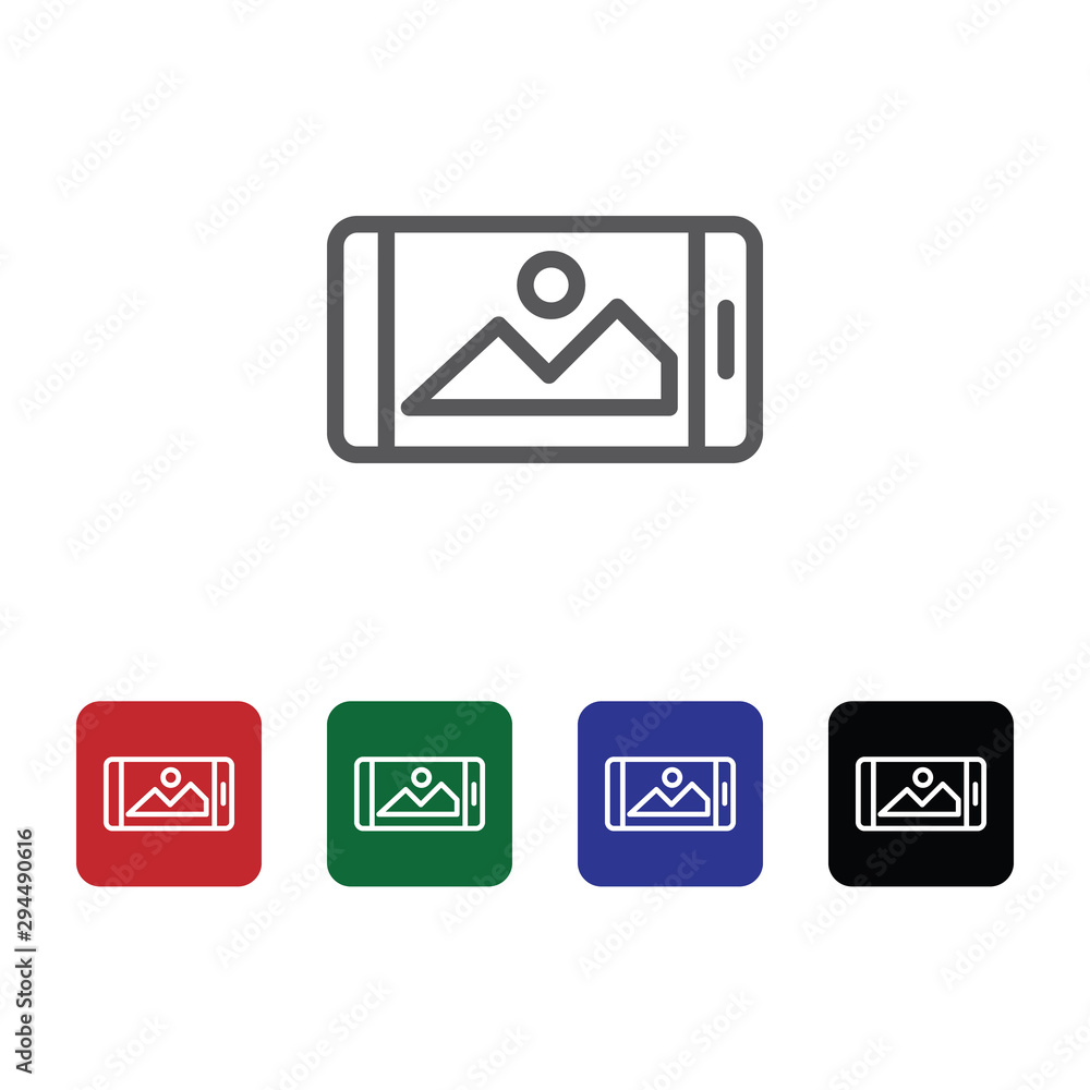 Mobile, landscape, mobile vector icon. Element of phone for mobile concept and web apps illustration. Thin line icon for website design and development. Vector icon Mobile, landscape, mobile vector icon. Element of phone for mobile concept and web apps illustration. Thin line icon for website design and development. Vector icon