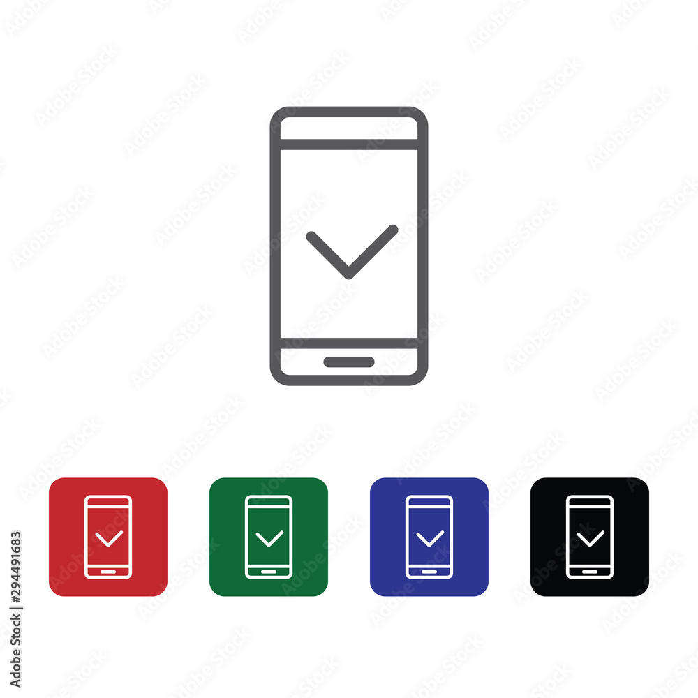 Mobile, ready vector icon. Element of phone for mobile concept and web apps illustration. Thin line icon for website design and development. Vector icon Mobile, ready vector icon. Element of phone for mobile concept and web apps illustration. Thin line icon for website design and development. Vector icon