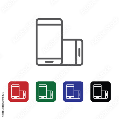 Mobile, rotate vector icon. Element of phone for mobile concept and web apps illustration. Thin line icon for website design and development. Vector icon