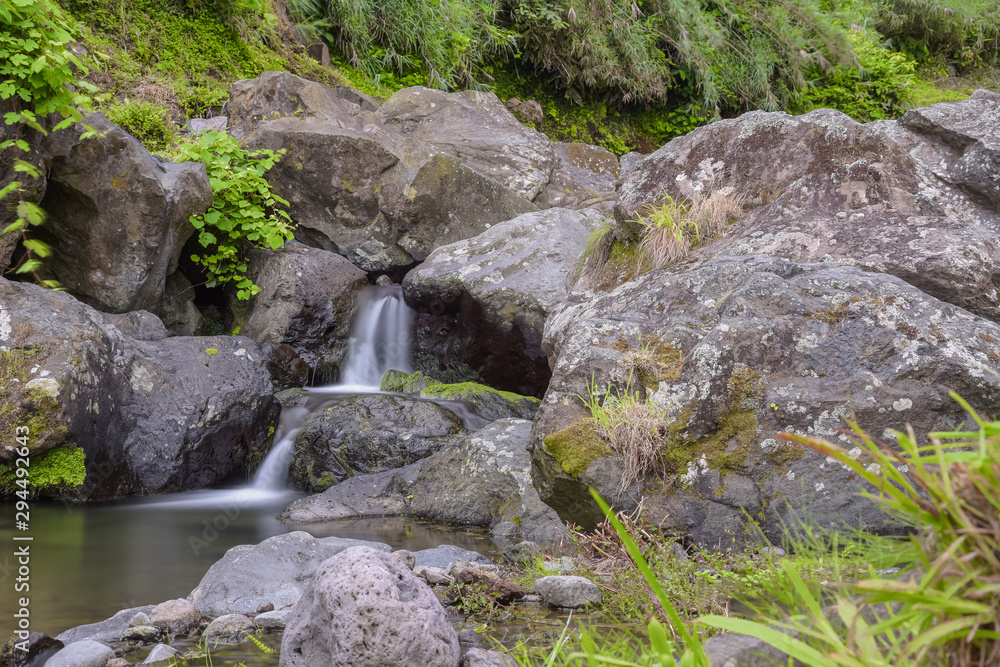 Small creek in a long exposure Small creek in a long exposure