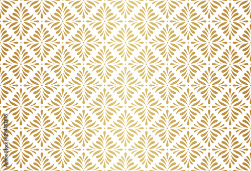 Ornamental Arabesque floral tiles seamless vector pattern. Abstract Flower Background..