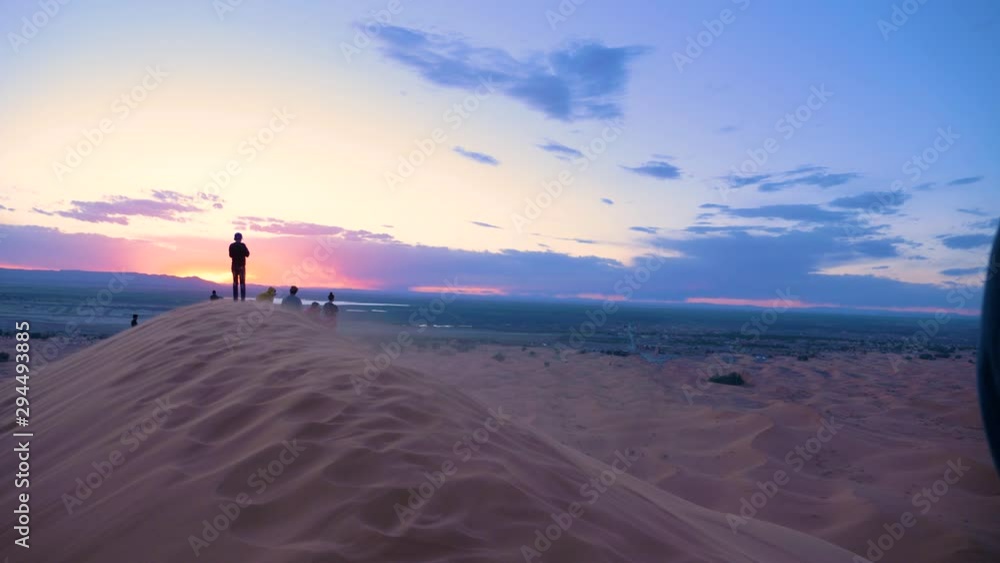 Landscape and dunes in the Merzouga Desert in Morocco Landscape and dunes in the Merzouga Desert in Morocco