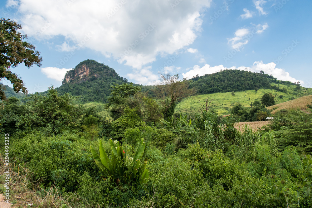 thai landscape in the mountains