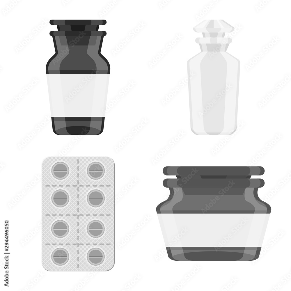 Vector illustration of medicine and health icon. Collection of medicine and help stock symbol for web. Vector illustration of medicine and health icon. Collection of medicine and help stock symbol for web.