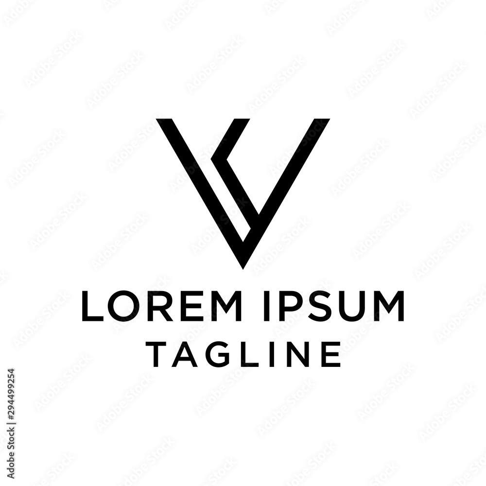 initial letter logo VY, YV logo template initial letter logo VY, YV logo template