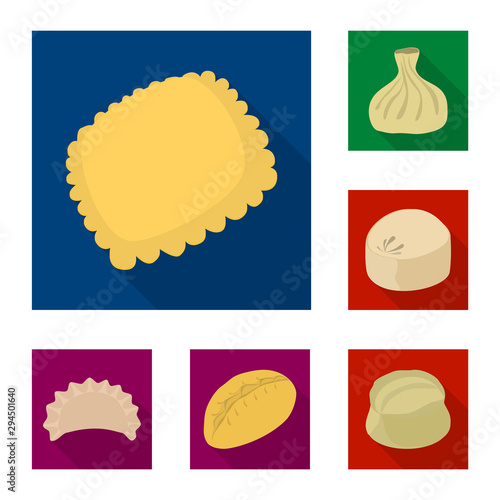 Isolated object of products and cooking sign. Set of products and appetizer stock symbol for web.