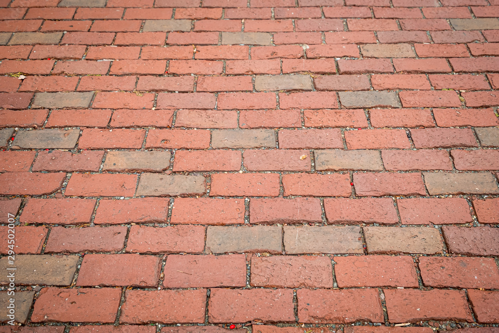 custom made wallpaper toronto digitalEmpty brick sidewalk
