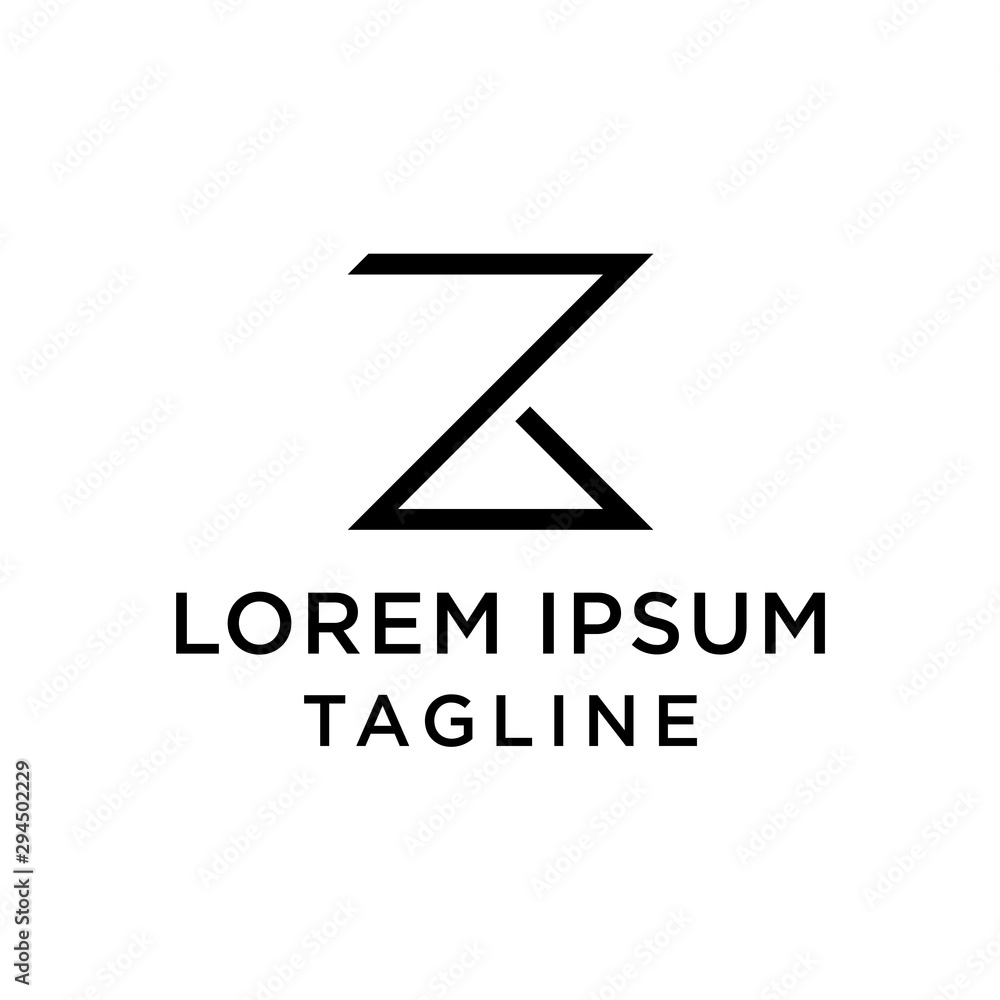 initial letter logo ZK, KZ logo template initial letter logo ZK, KZ logo template