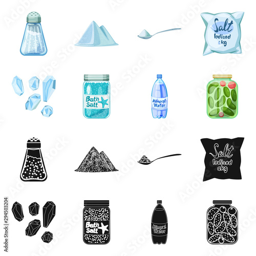Vector illustration of cooking and sea icon. Set of cooking and baking stock symbol for web.