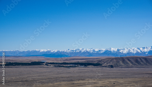 Tekapo panoramic mt john lake Tekapo new zealand