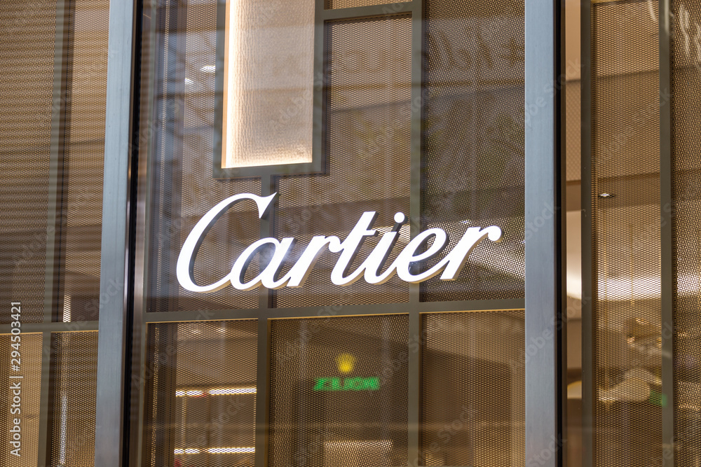 NEW YORK, USA - 17 MAY, 2019: Cartier jewelry store in New York