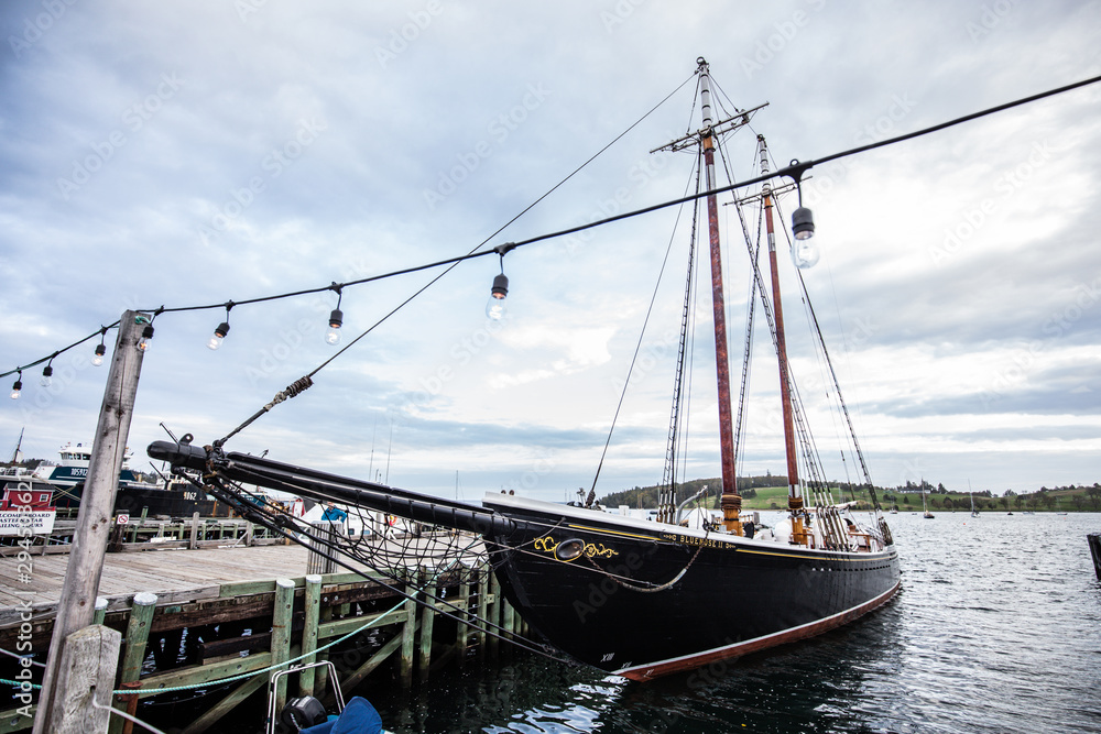 Bluenose boat in the Lunenburg harbour in Nova scotia Bluenose boat in the Lunenburg harbour in Nova scotia