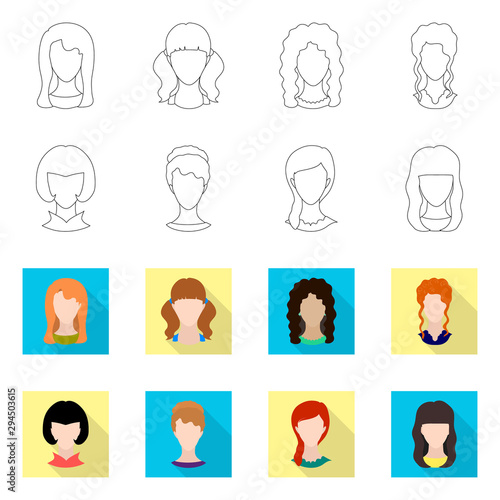 Vector design of professional and photo symbol. Collection of professional and profile stock vector illustration.