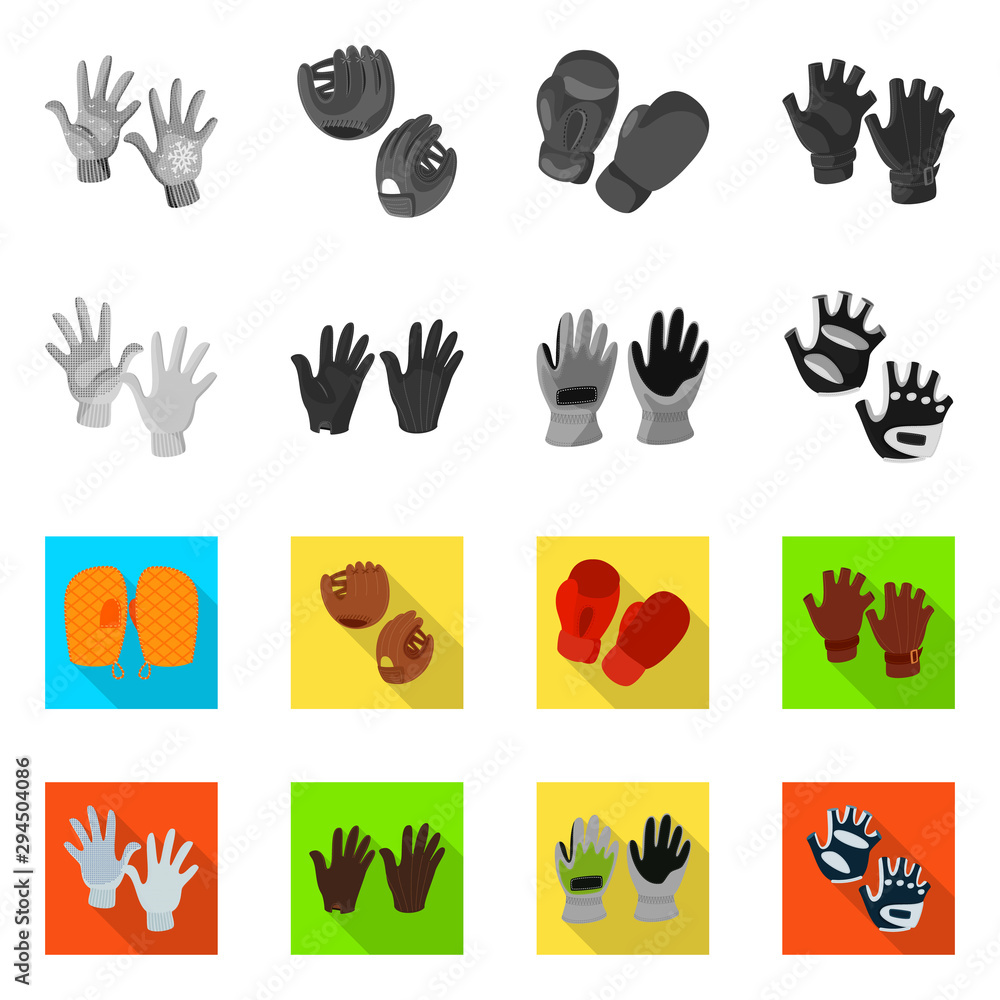 Fototapeta premium Isolated object of silhouette and safety symbol. Set of silhouette and comfort stock symbol for web.