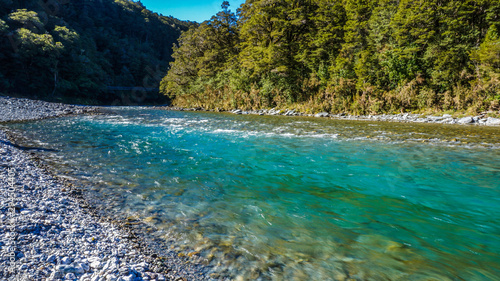Bridge Blue Pools Glacier Water River New Zealand 