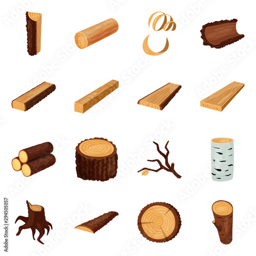 Isolated object of signboard and wood sign. Collection of signboard and wooden vector icon for stock.