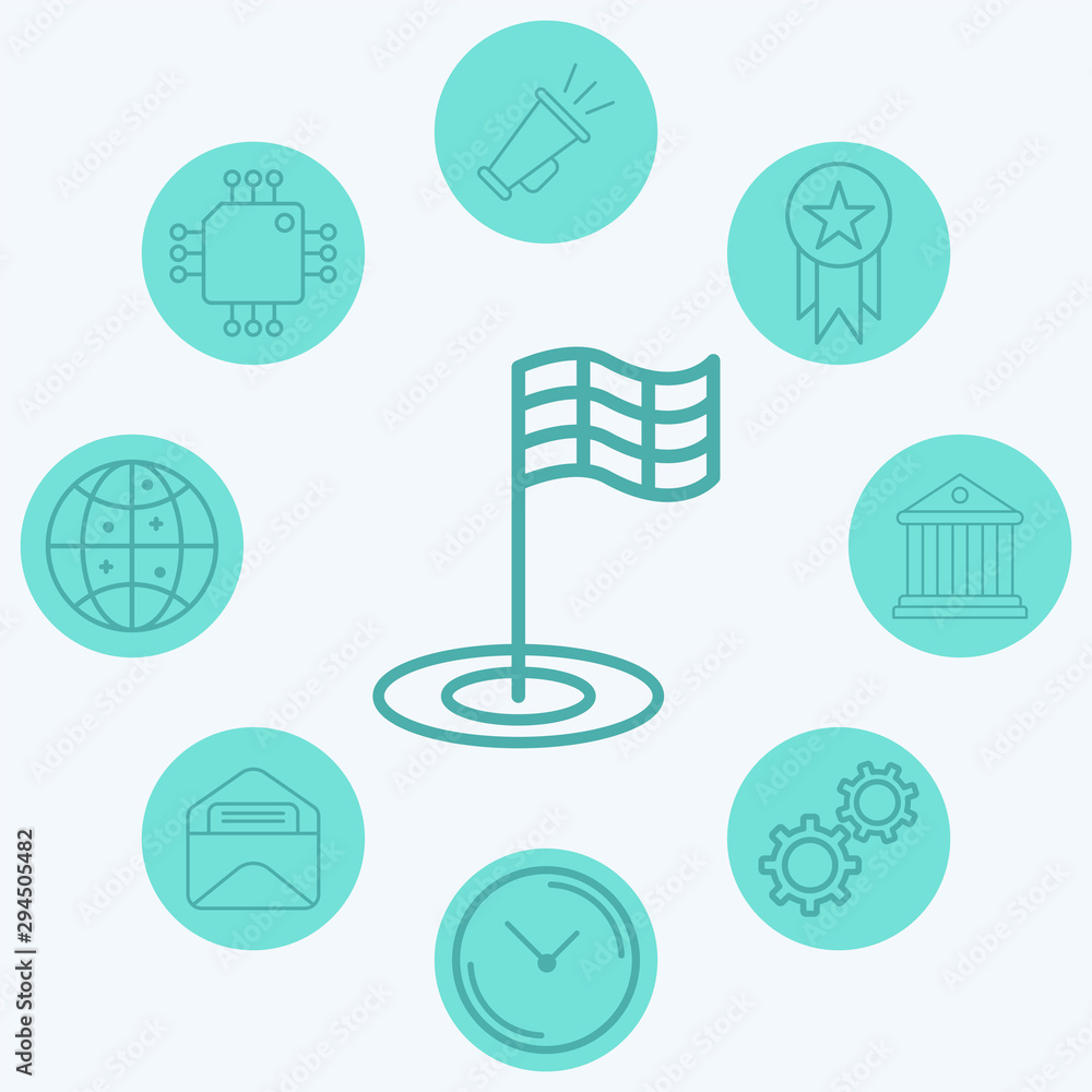 Flag vector icon sign symbol Flag vector icon sign symbol