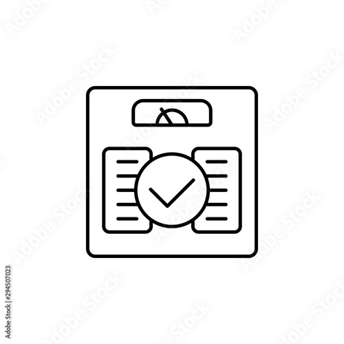 Weight icon. Element of world cancer day icon