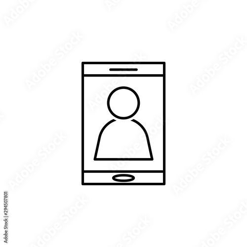 Smartphone icon. Element of head hunting icon