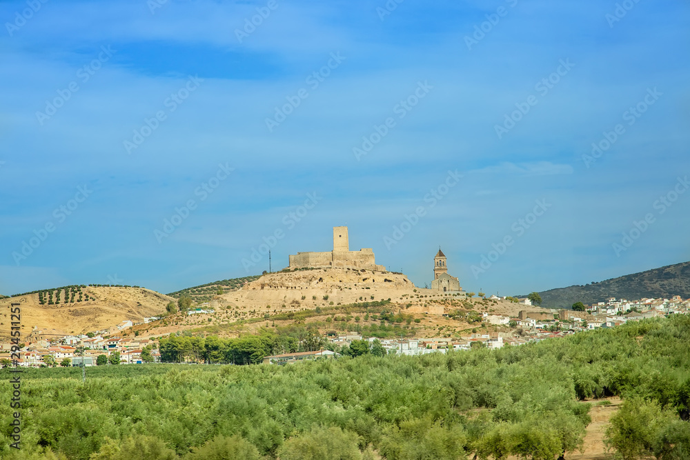 Scenic Andalusia Castles and pastoral Olive fields in Spain