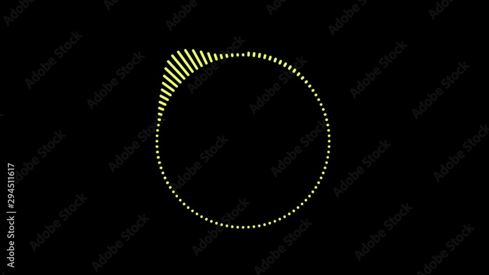 Music digital spectrum animation.