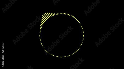 Music digital spectrum animation. 