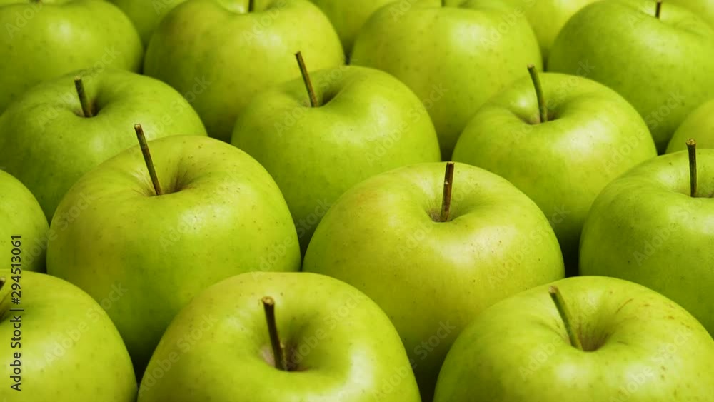Red Apple In Green Apples. Many apples at table. Healthy diet Red Apple In Green Apples. Many apples at table. Healthy diet
