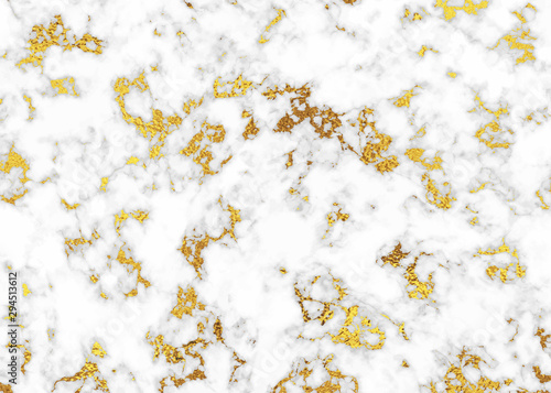 Modern vector marble background with gold glitter texture. 