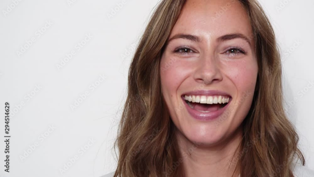 Beautiful Brunette Winking Beautiful Brunette Winking