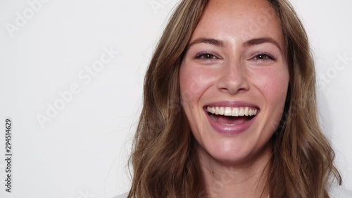 Beautiful Brunette Winking