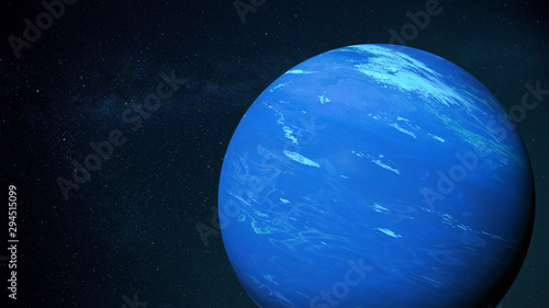 planet Neptune, the farthest known planet in the Solar System