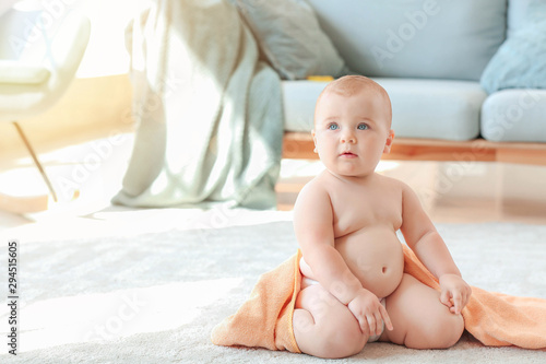 Cute little baby after bath...