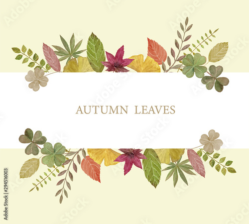 秋の葉の装飾