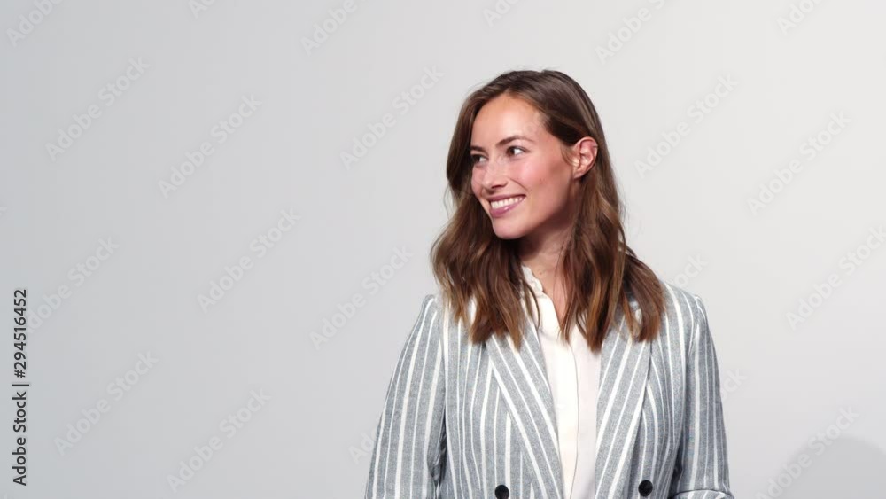 Woman In Striped Jacket Woman In Striped Jacket