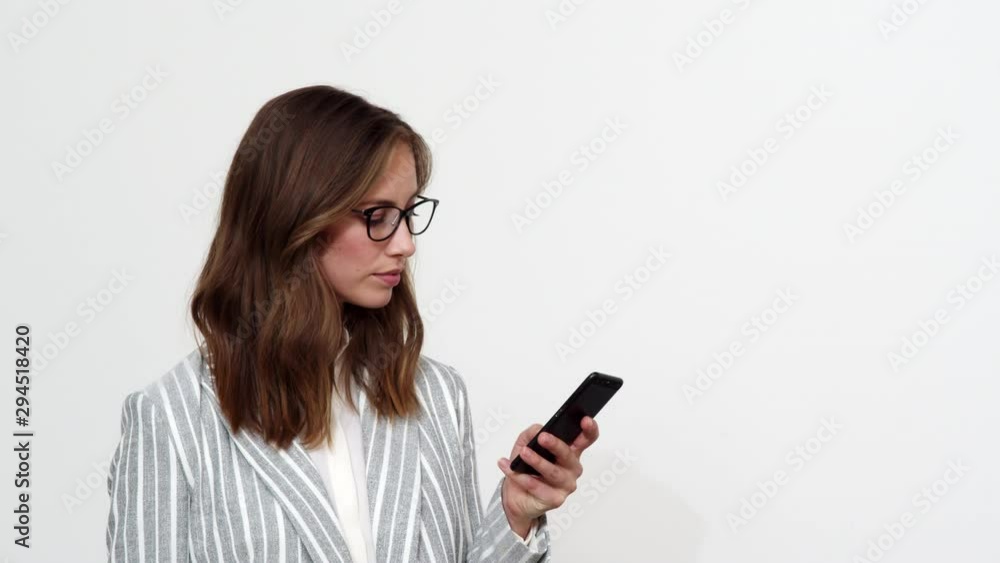 Businesswoman Texting On Phone Businesswoman Texting On Phone