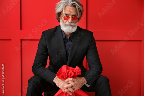 Portrait of stylish Santa C...
