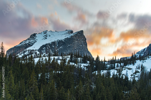 Hallett Peak Sunset photo