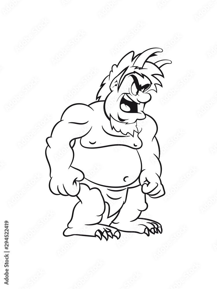 troll gefährlich agressiv cartoon grimmig keule märchen wald fabeln sagen fantasy einfarbig troll gefährlich agressiv cartoon grimmig keule märchen wald fabeln sagen fantasy einfarbig