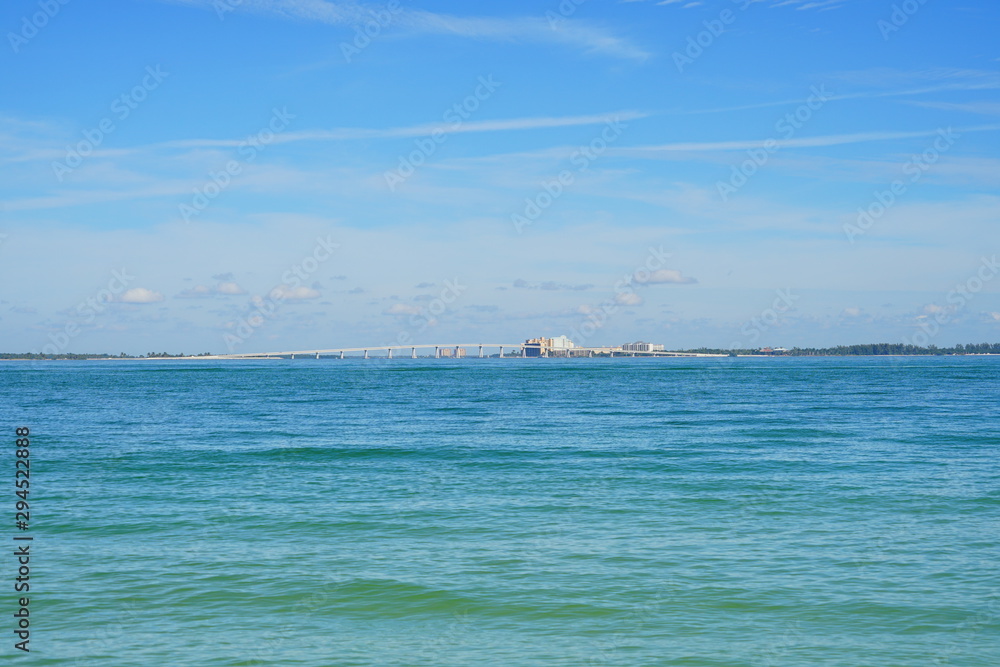 Clear water of Sanibel island in Florida, USA Clear water of Sanibel island in Florida, USA